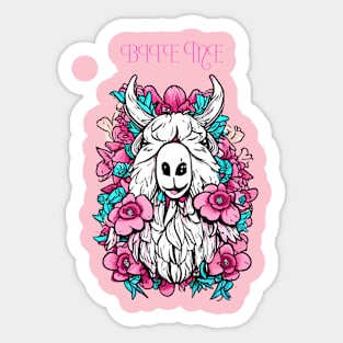 Rude Llama Sticker